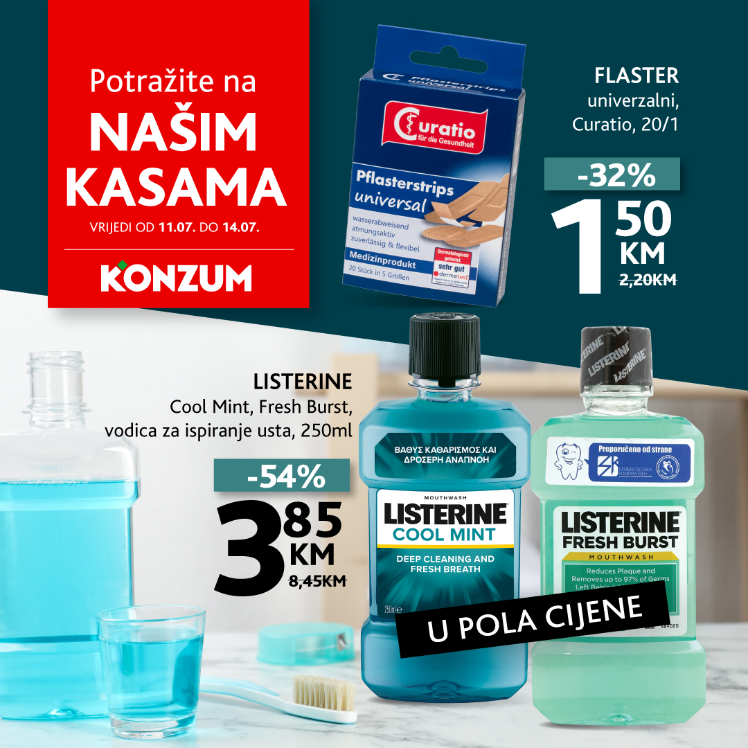 Konzum AKCIJA NA KASAMA 11-14.7.2024 