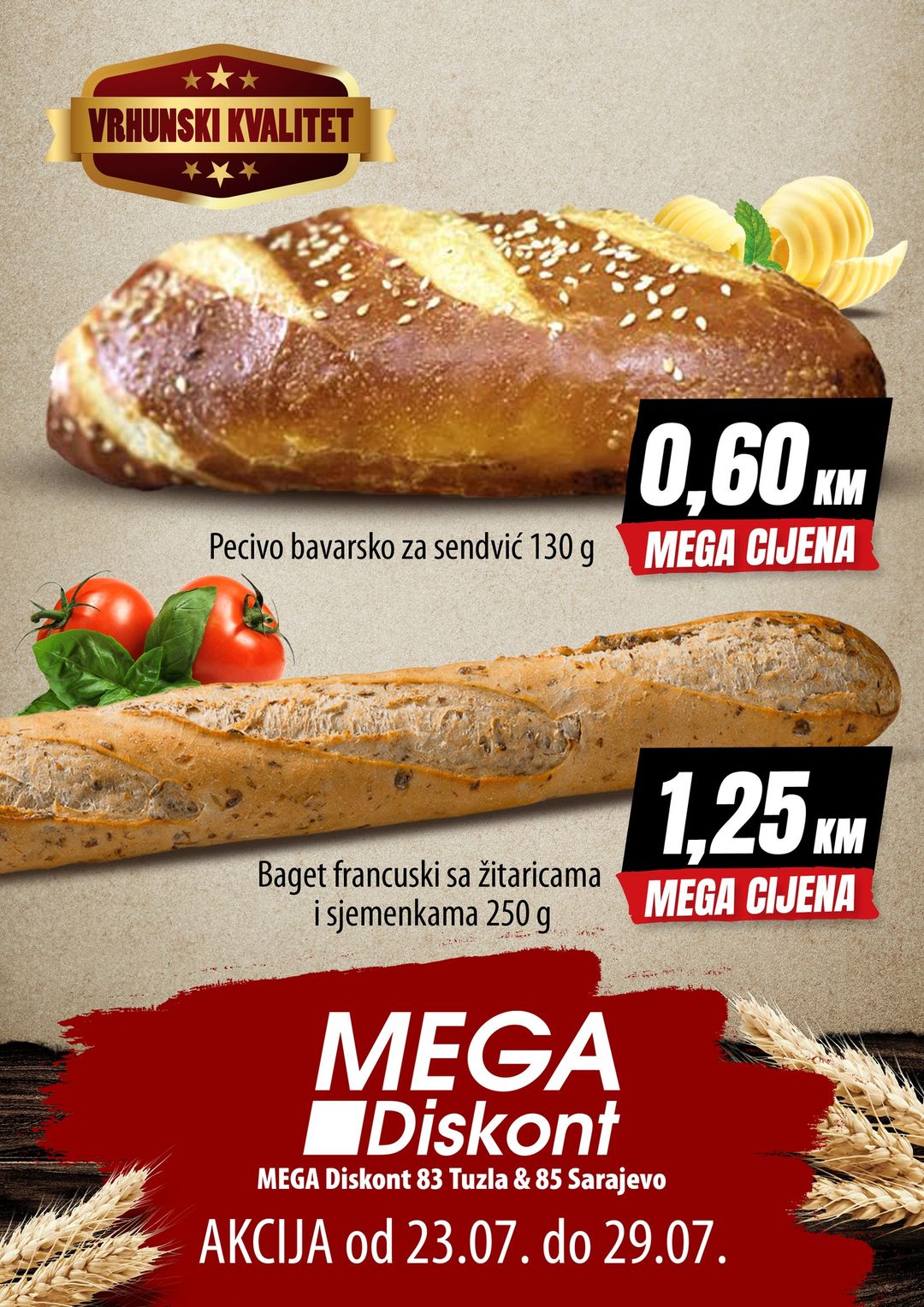 Mega Diskont PEKARA 23-29.7.2024. 