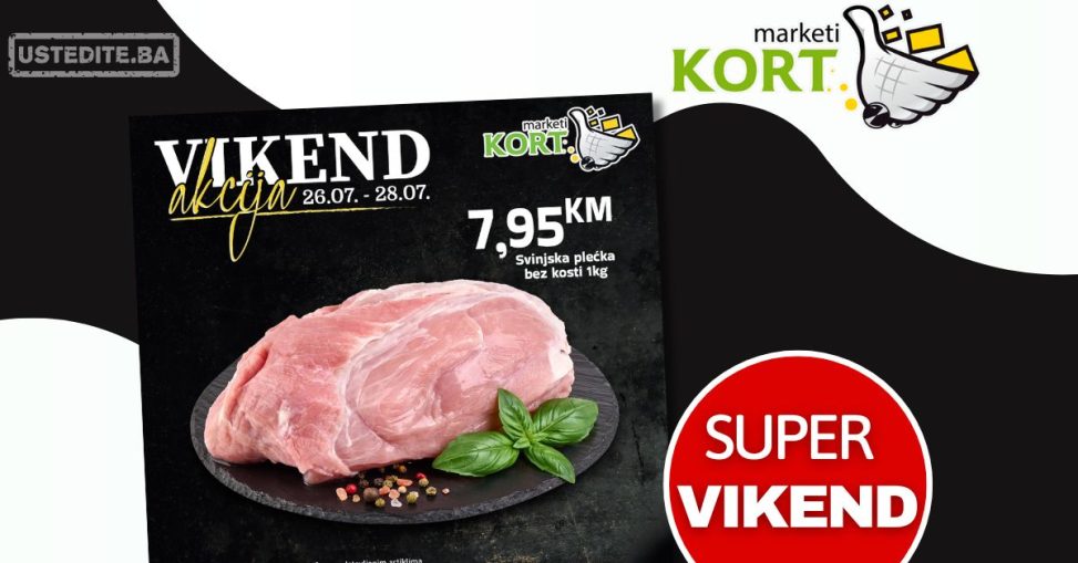 Kort vikend akcija 26-28.7.2024.