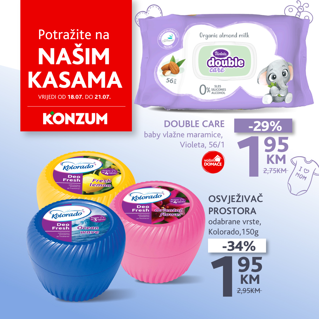 Konzum AKCIJA NA KASAMA 18-21.7.2024. 