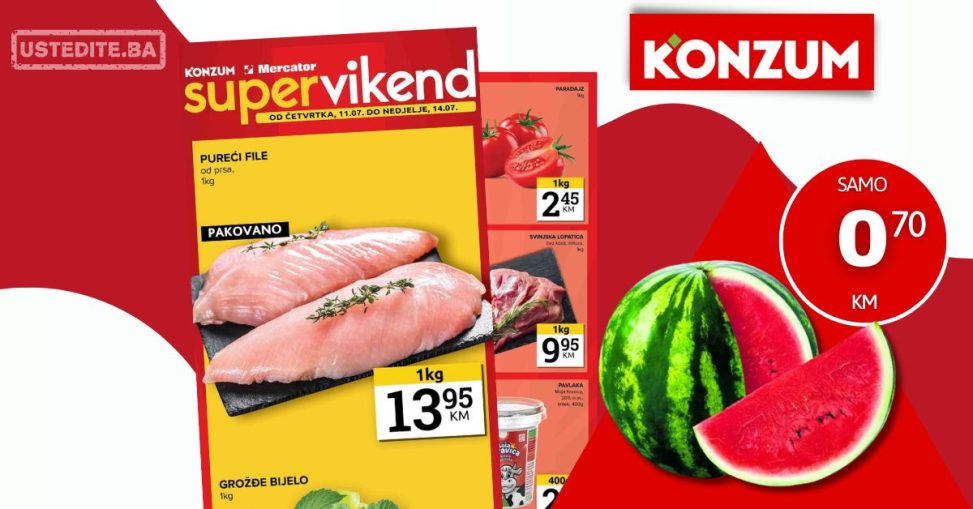 Konzum vikend akcija 11-14.7.2024.