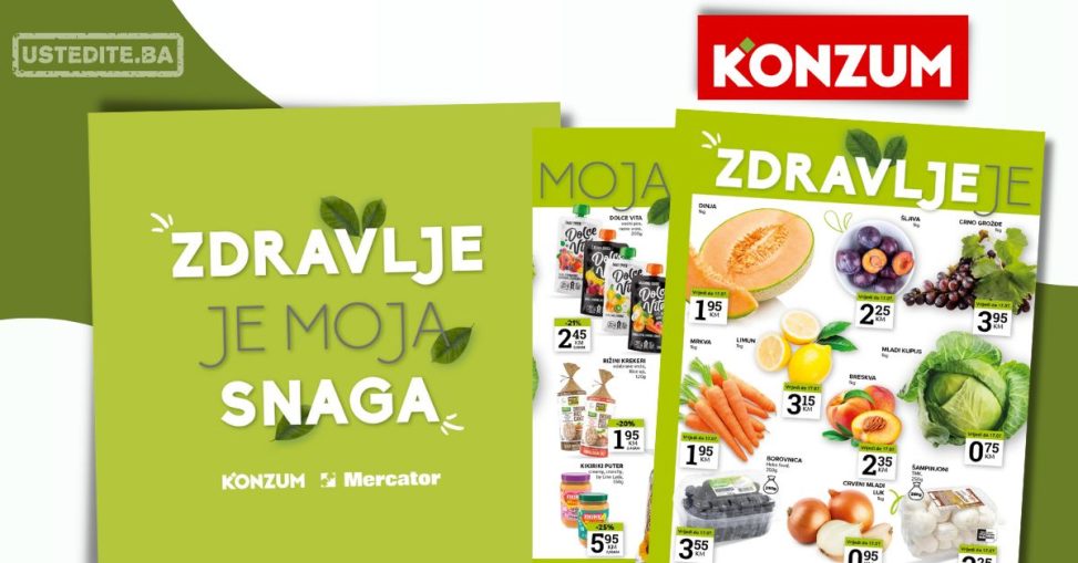 Konzum katalog ZDRAVLJE 15-28.7.2024.