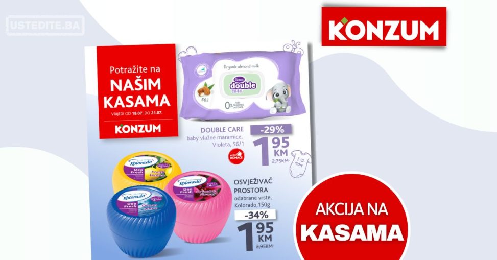 Konzum AKCIJA NA KASAMA 18-21.7.2024.