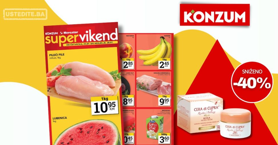 Konzum vikend akcija 25-28.7.2024.