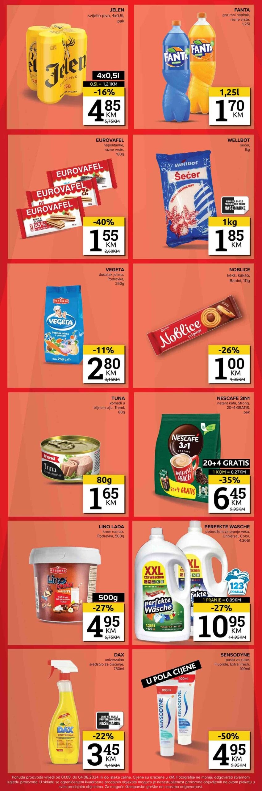 Konzum vikend akcija 1-4.8.2024.