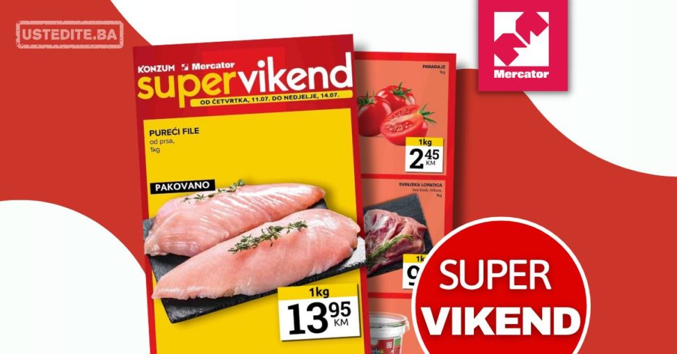 Mercator vikend akcija 11-14.7.2024.