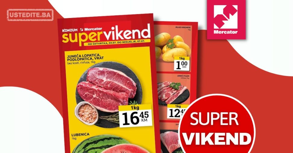 Mercator vikend akcija 4-7.7.2024.