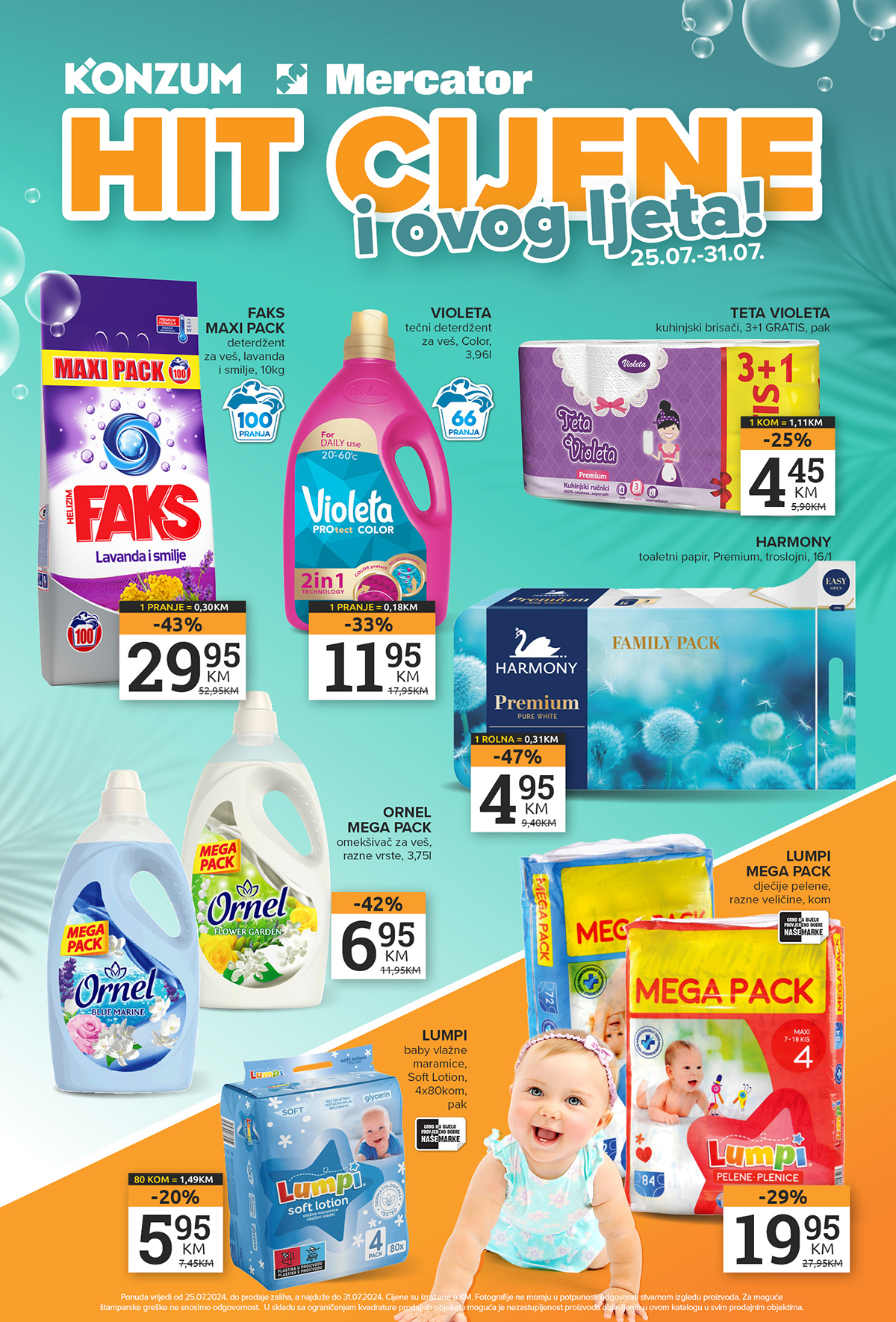 Konzum katalog HIT CIJENE I OVOG LJETA 25-31.7.2024. 