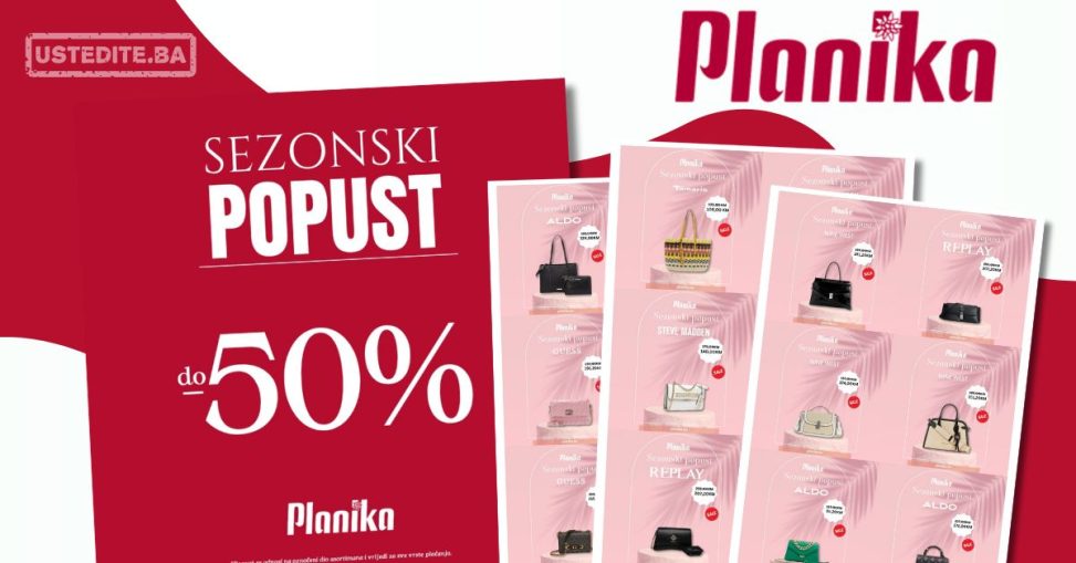 Planika SNIŽENJE TORBI - juli 2024.