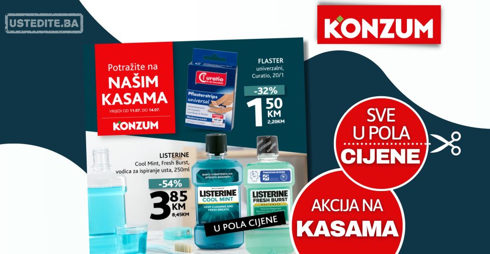 Konzum AKCIJA NA KASAMA 11-14.7.2024