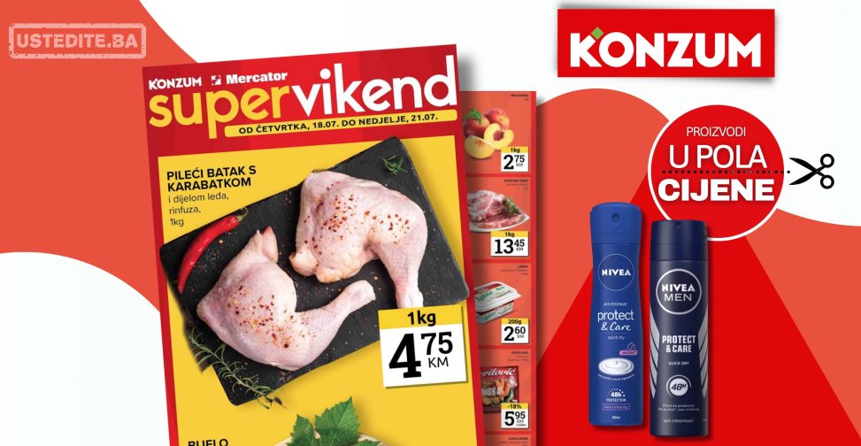 Konzum vikend akcija 17-21.7.2024.