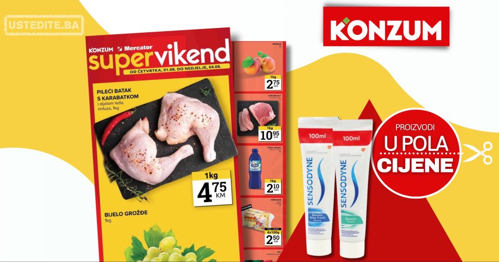 Konzum vikend akcija 1-4.8.2024.