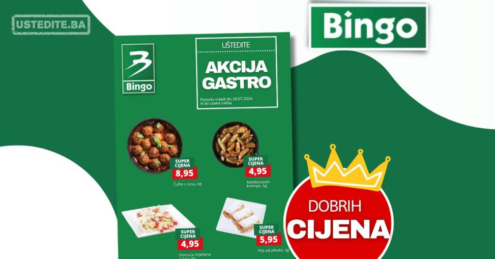 Bingo GASTRO PONUDA - sniženje do 28.7.2024.