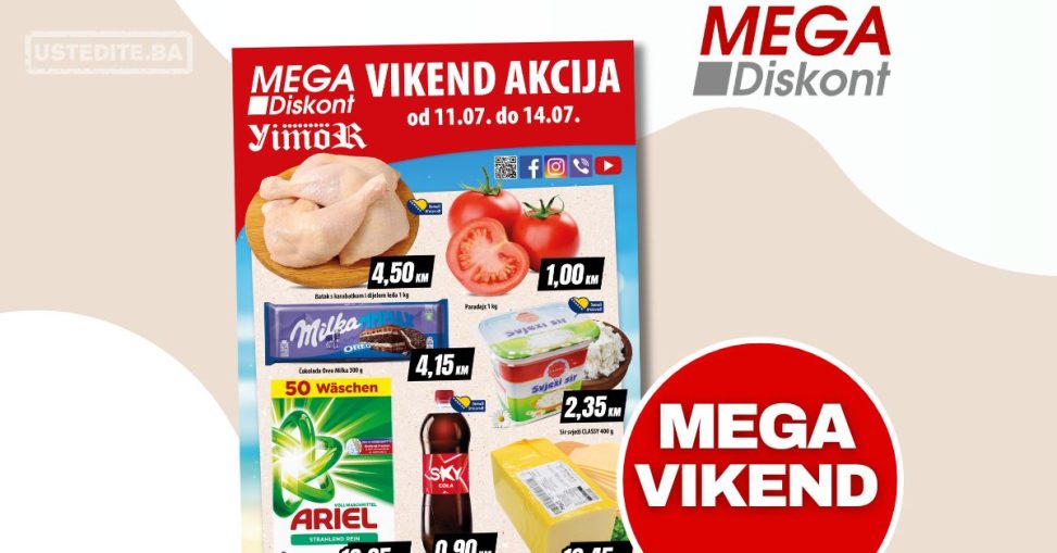 Mega Diskont vikend akcija 11-14.7.2024.