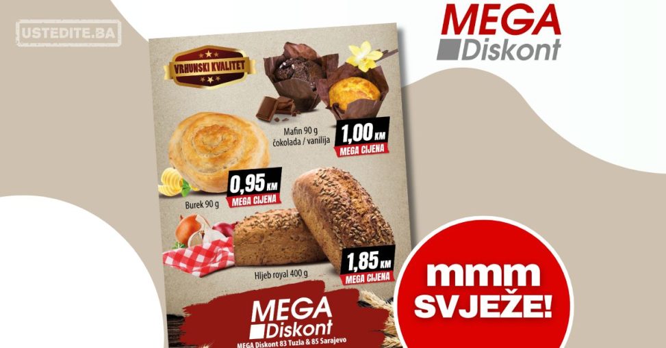 Mega Diskont akcija PEKARA 30.7-5.8.2024.