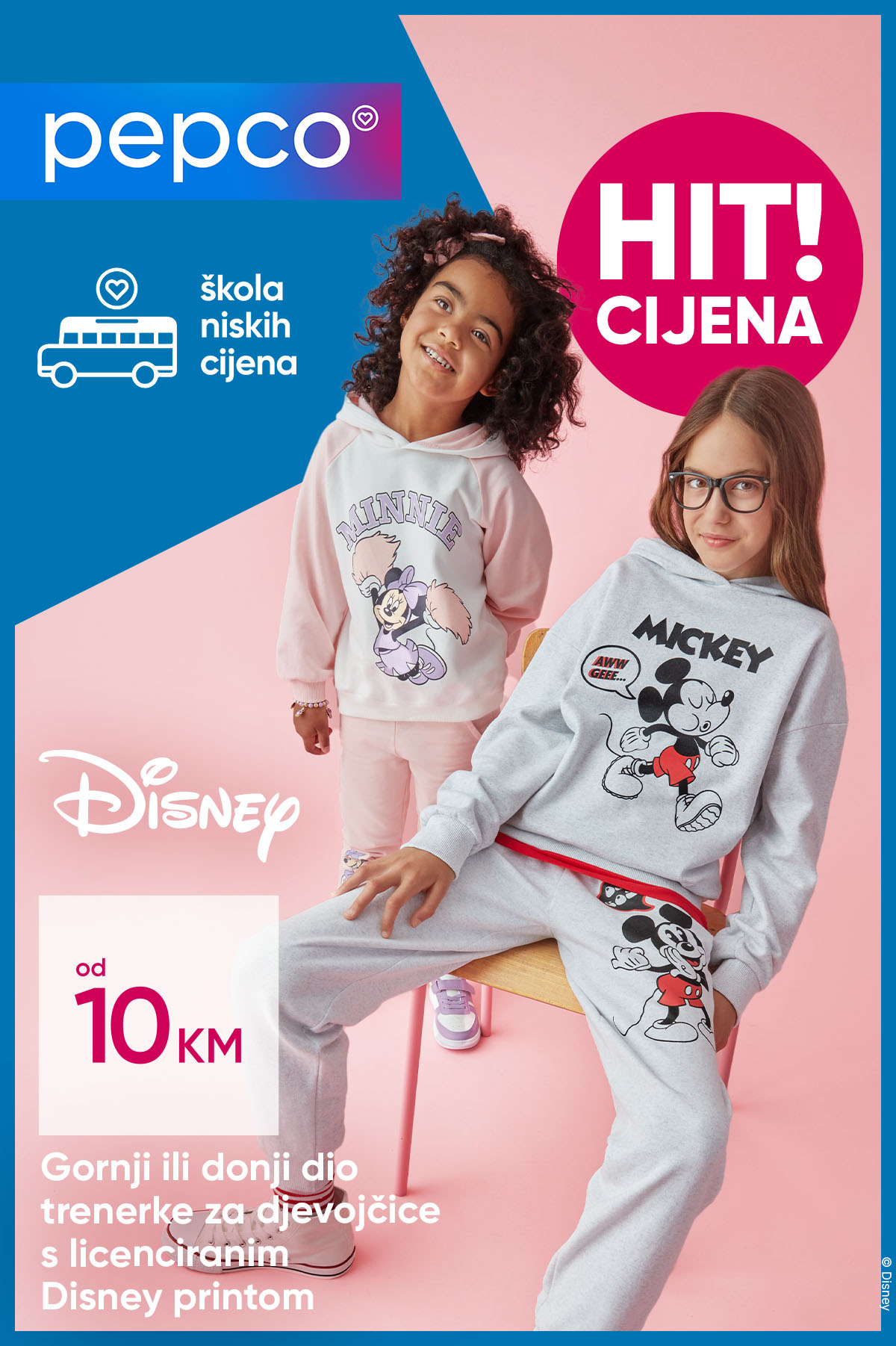 Pepco NOVA kolekcija Disney, komadi već od 5 KM - sniženje do 21.8.2024. 