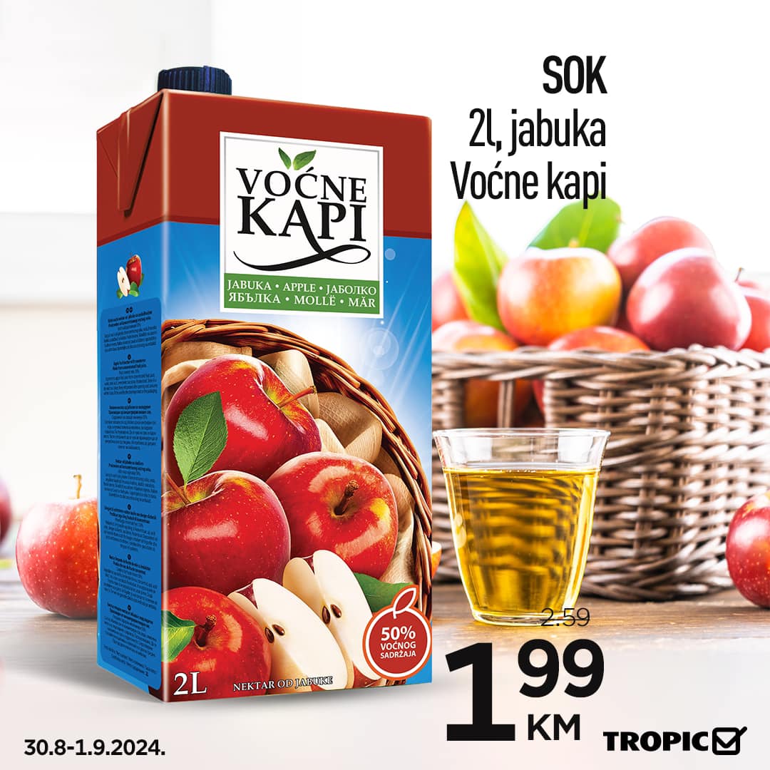 Tropic vikend akcija 30.9-1.9.2024.