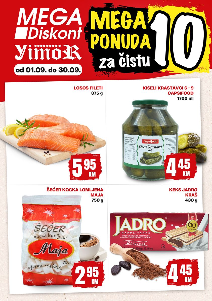 Mega Diskont katalog ČISTA DESETKA 1-30.9.2024.  