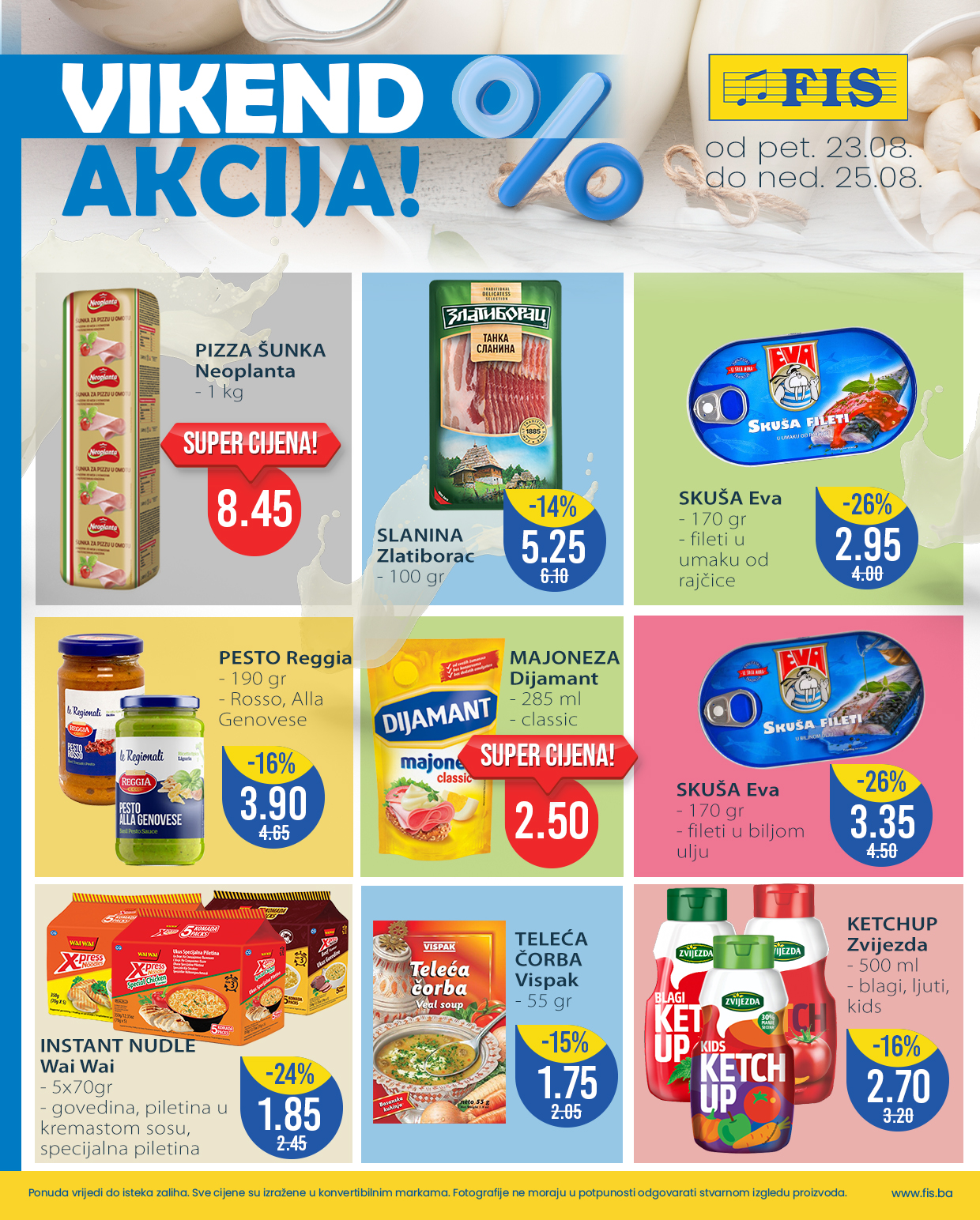 Fis vikend akcija 23-25.8.2024.