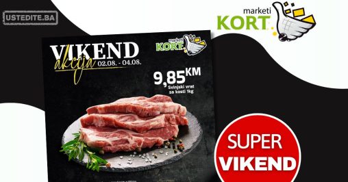 Kort vikend akcija 2-4.8.2024.