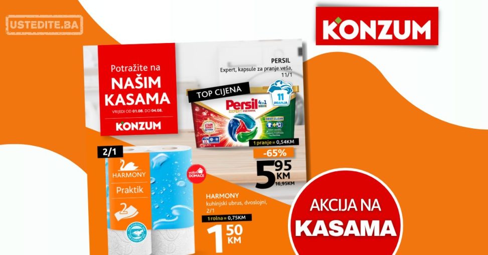 Konzum AKCIJA NA KASAMA