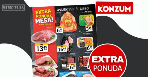 Konzum katalog SVJEŽE MESO 29.7-11.8.2024.