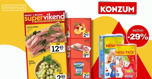 Konzum vikend akcija 8-11.8.2024.