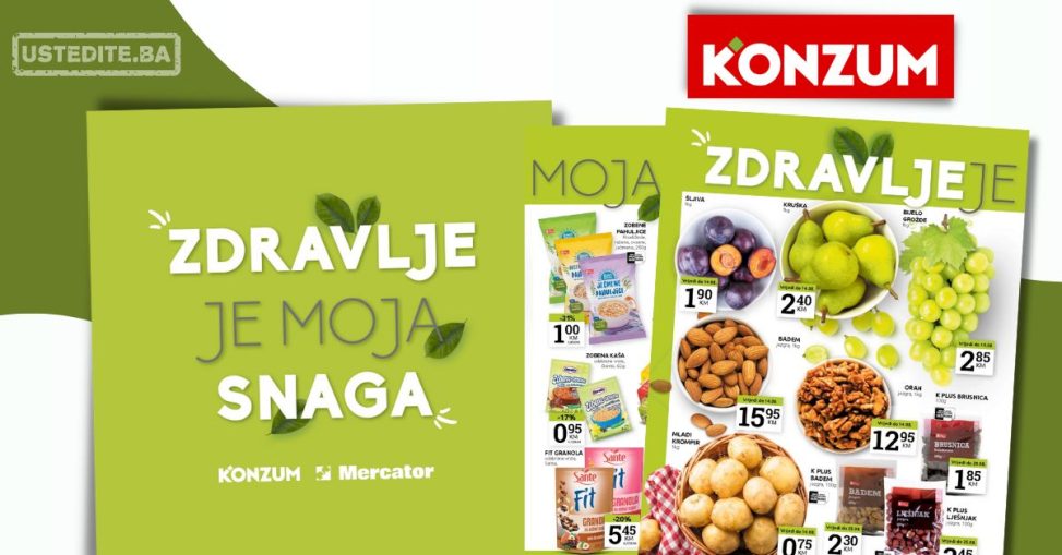 Konzum katalog ZDRAVE NAMIRNICE 12-25.8.2024.