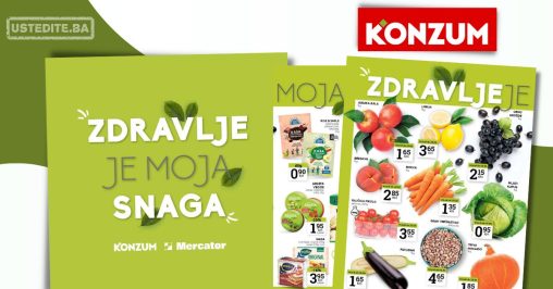 Konzum katalog ZDRAVLJE 26.8-8.9.2024.