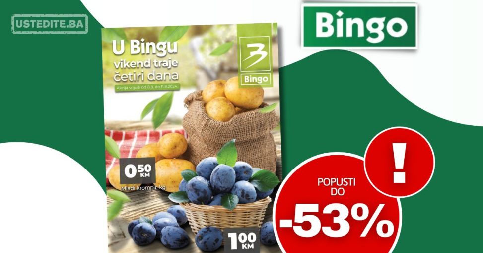 Bingo vikend akcija 8-11.8.2024.