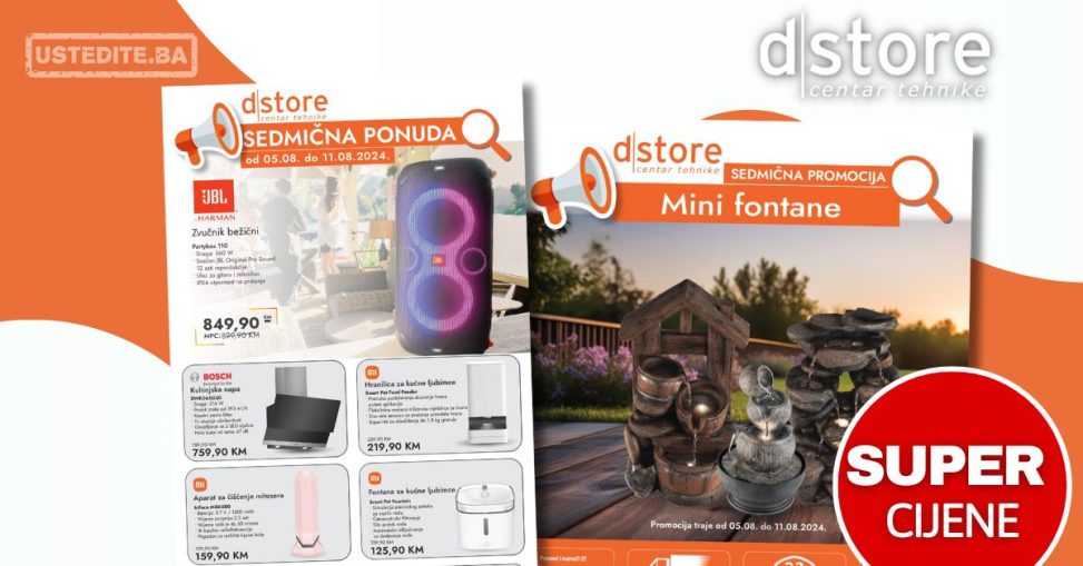 Dstore sedmična akcija 5-11.8.2024.