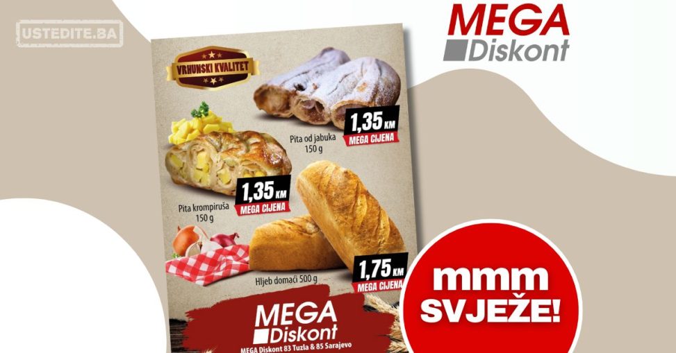 Mega Diskont akcija PEKARA 6-12.8.2024.