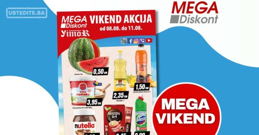 Mega Diskont vikend akcija 8-22.8.2024.