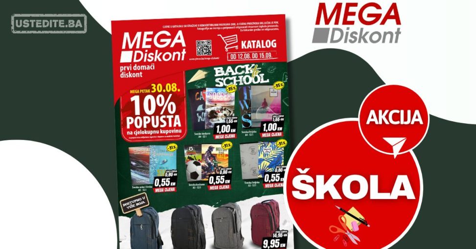 Mega Diskont katalog ŠKOLA 12.8-15.9.2024.