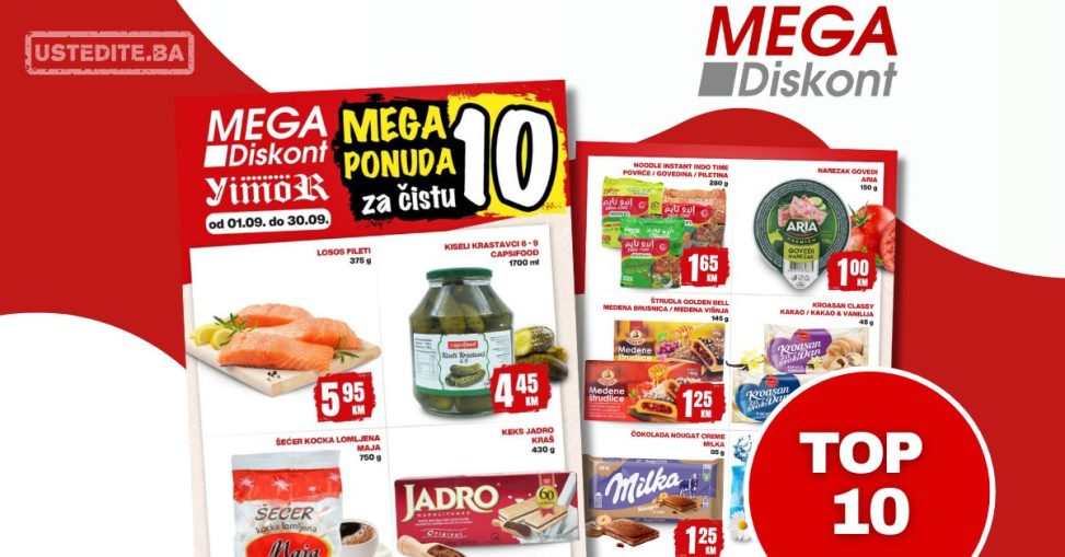 Mega Diskont katalog ČISTA DESETKA 1-30.9.2024.