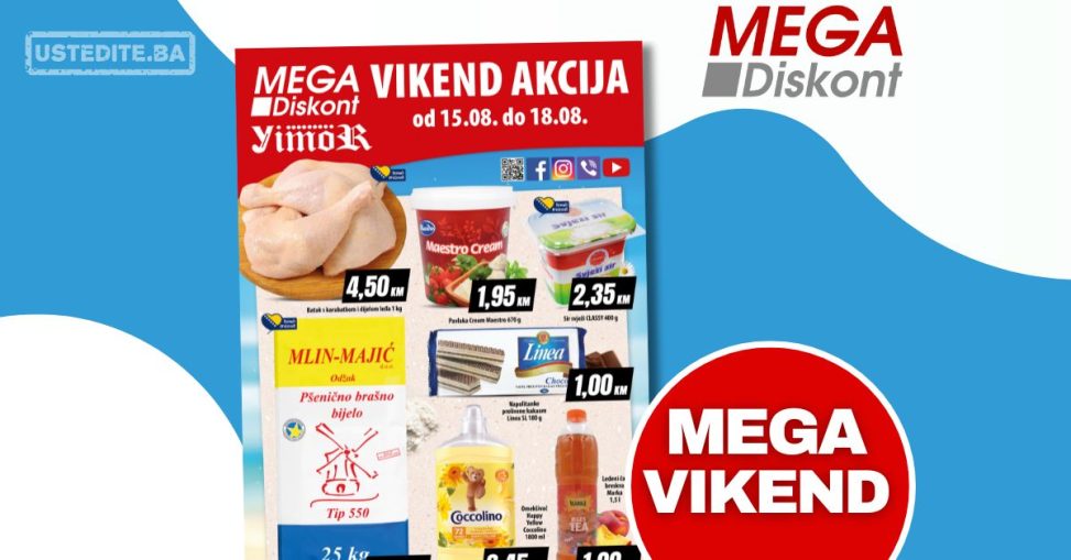 Mega Diskont vikend akcija 15-18.8.2024.