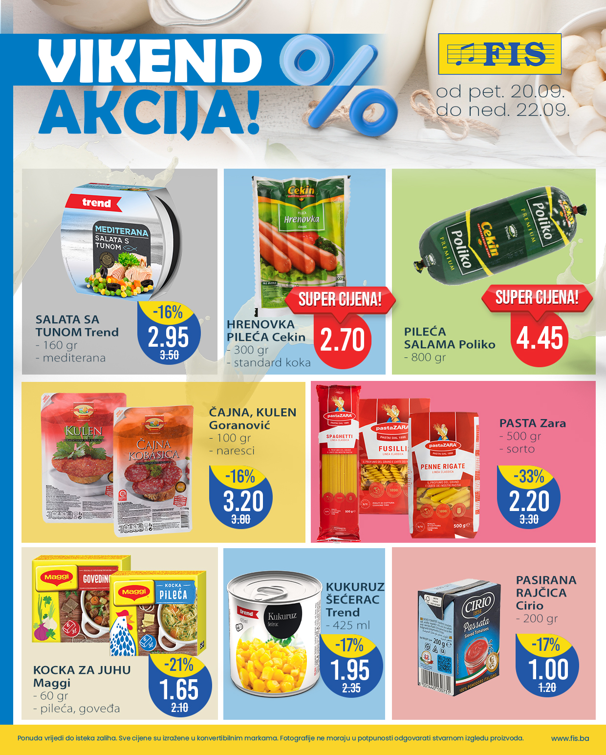 Fis vikend akcija 20-22.9.2024.