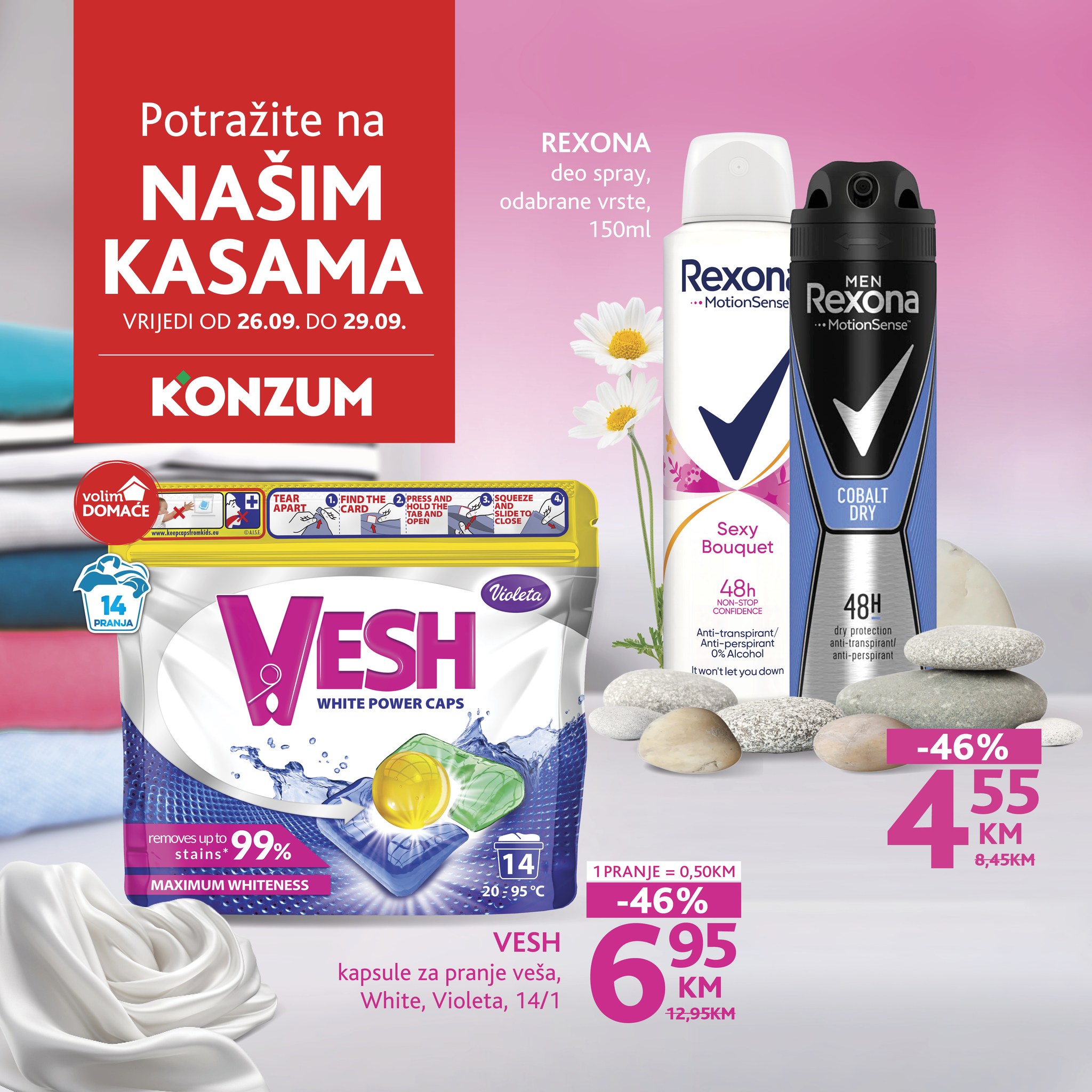 Konzum AKCIJA NA KASAMA 26-29.9.2024. 