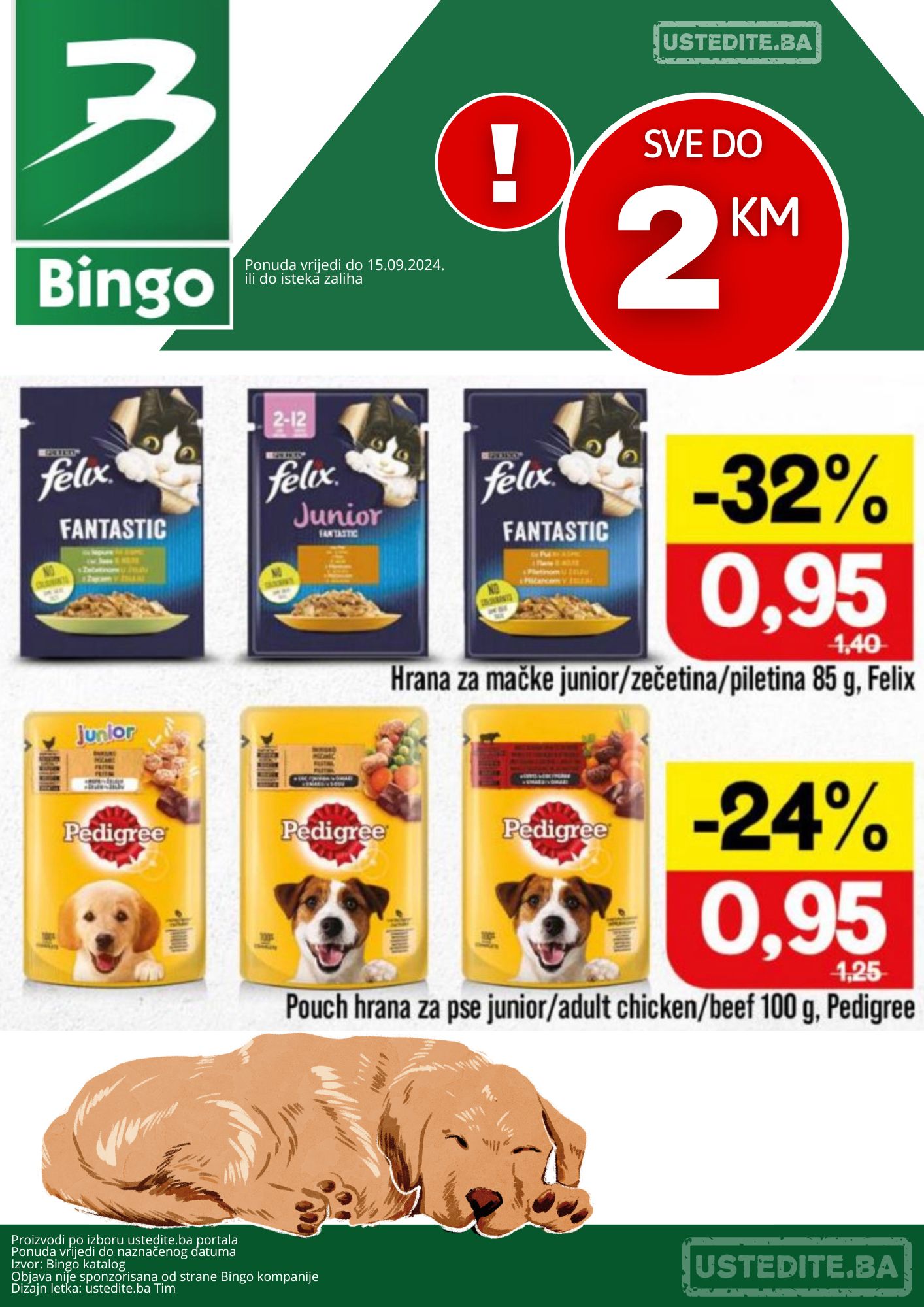 Bingo SVE DO 2 KM - sniženje do 15.9.2024.