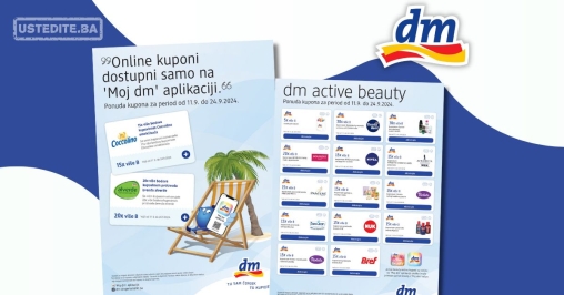 dm kuponi – dm active beauty- ponuda do 24.9.2024.