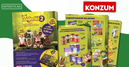 Konzum katalog ZVJERIĆI 23.9-6.10.2024.