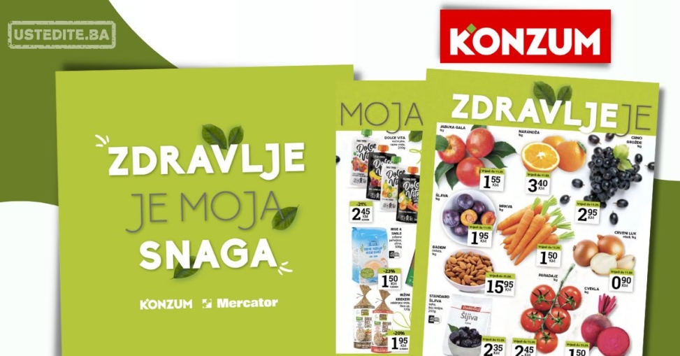 Konzum akcija SVJEŽA PONUDA 9-22.9.2024.