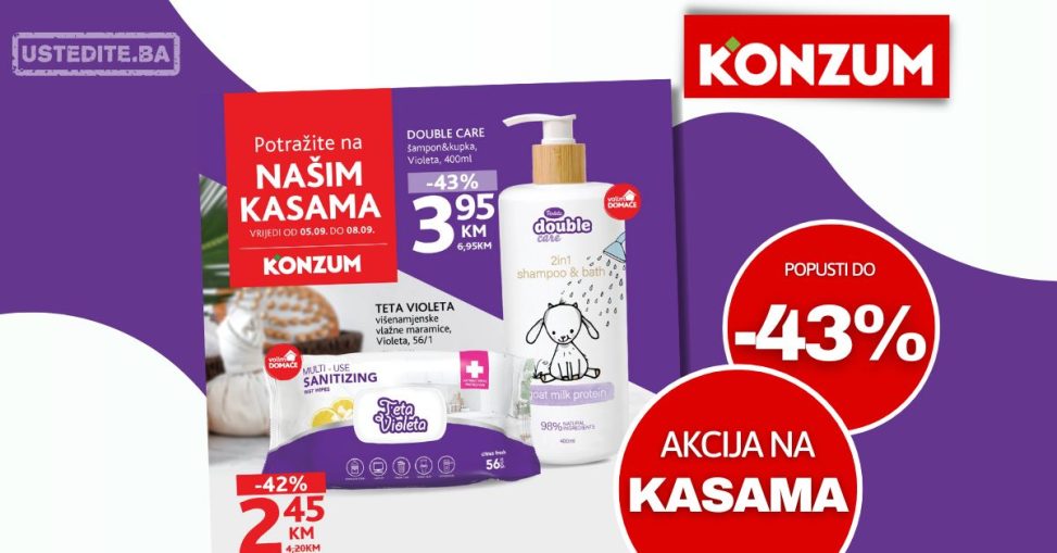 Konzum akcija na kasama