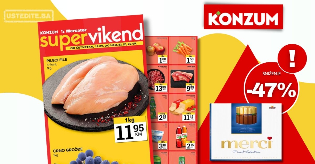 Konzum vikend akcija 19-22.9.2024.