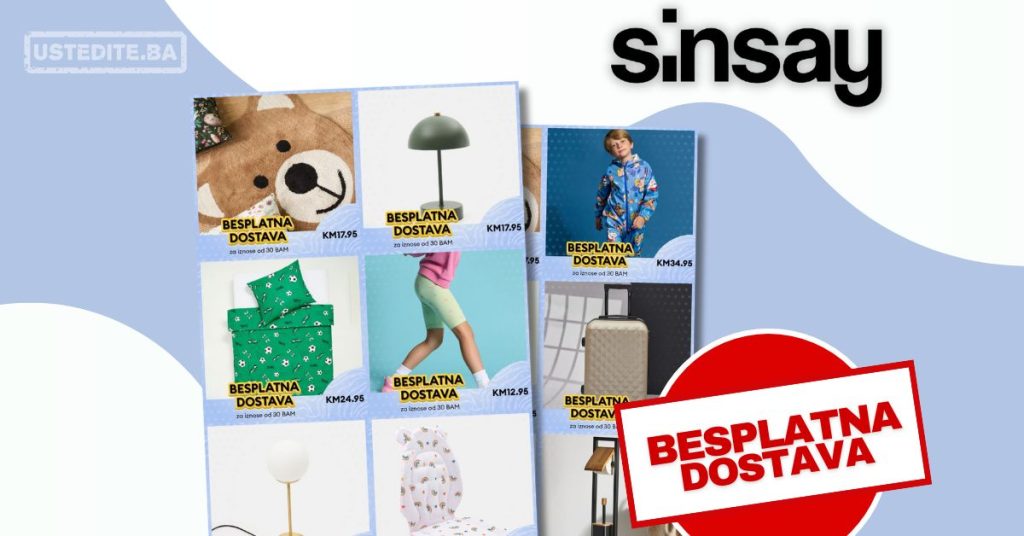 Sinsay BESPLATNA DOSTAVA samo 4.9.2024.