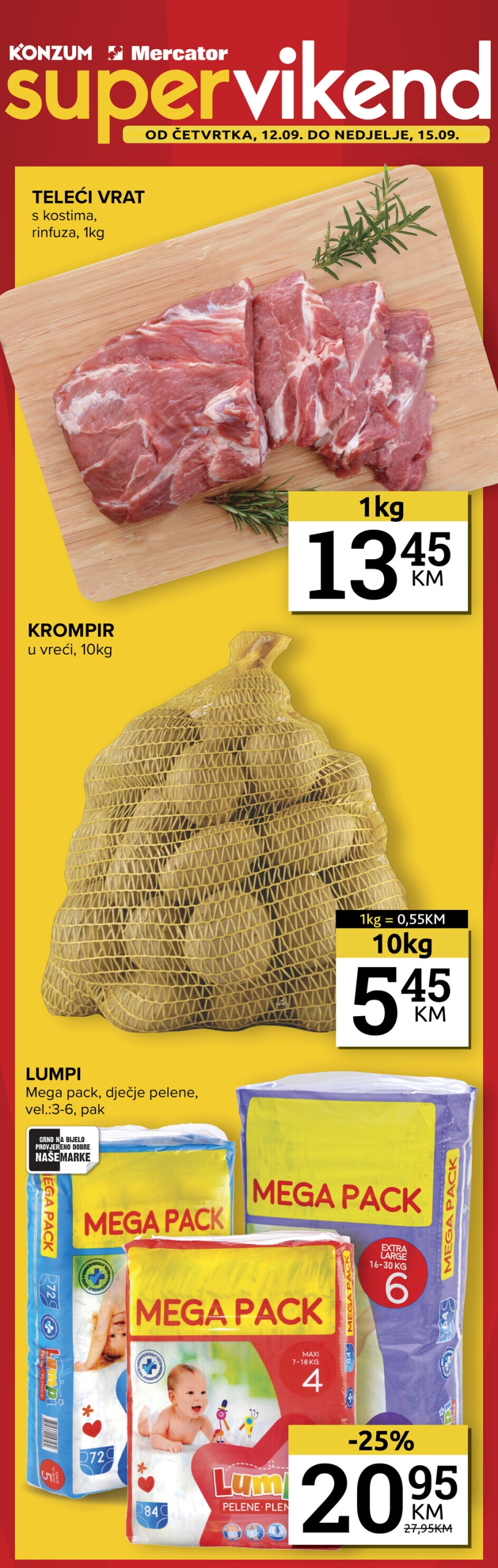 Konzum vikend akcija 12-15.9.2024.