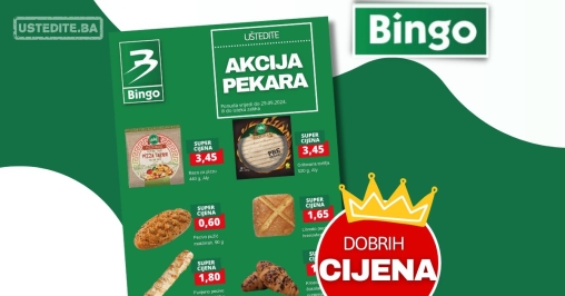 Bingo akcija PEKARA - sniženje do 29.9.2024.