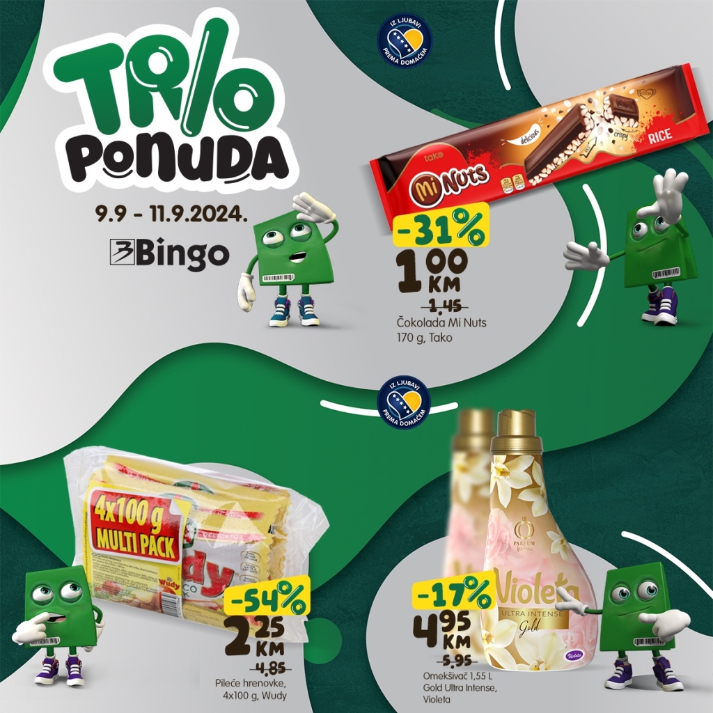 Bingo TRIO PONUDA 9-11.9.2024. 