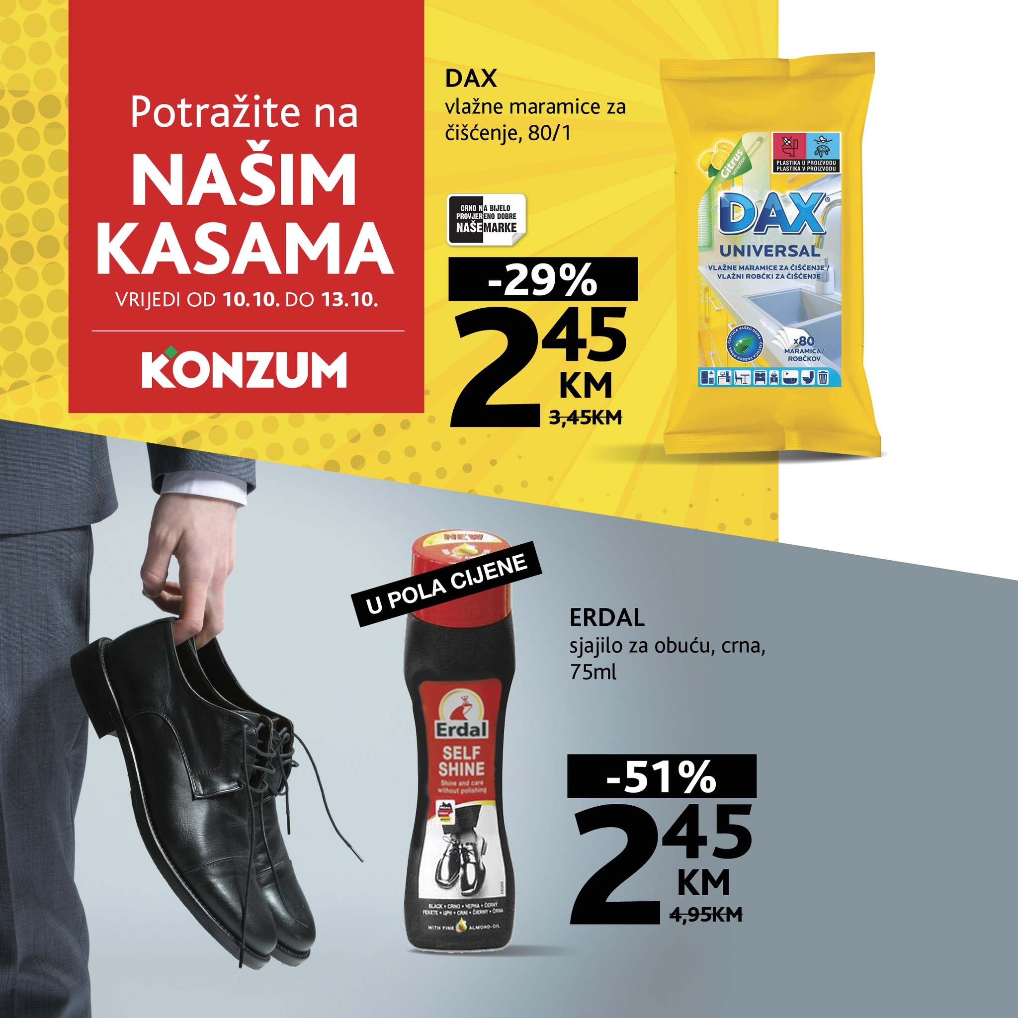 Konzum akcija na kasama 10-13.10.2024.