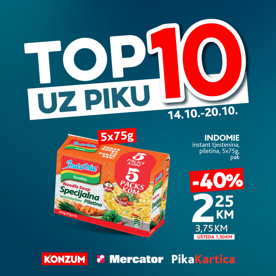 Mercator katalog TOP 10 UZ PIKU 14-20.10.2024.